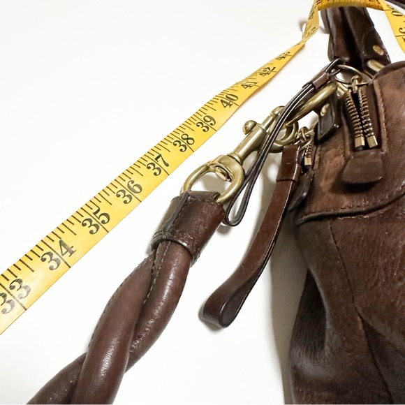 Coach Kira Limited Edition XL Brown Leather Satchel Tote Messenger Carryall Bag - Picture 13 of 13